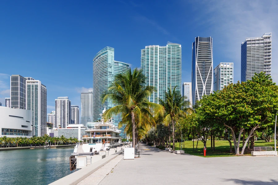 Brickell Avenue luxury apartments Miami skyline