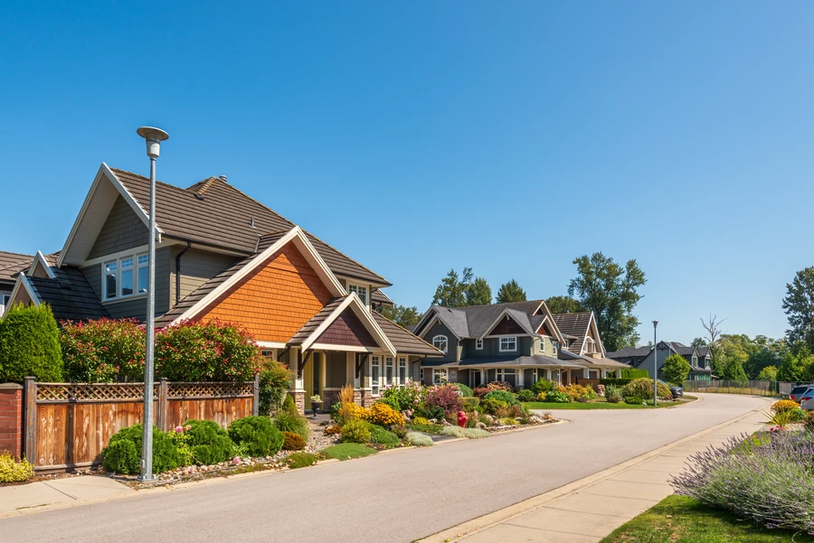 Rockaway's quiet residential streets lined with mature trees and historic homes