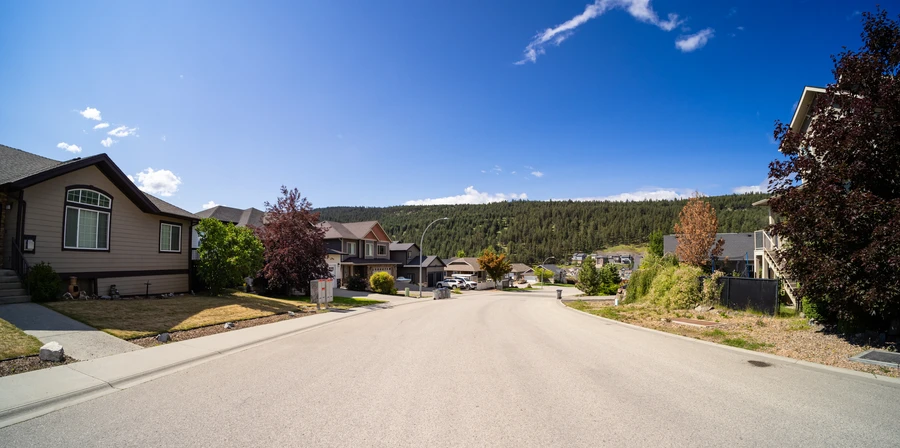 South Asheville residential streets with mountain views and tree canopy