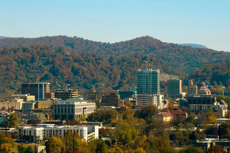 Asheville downtown community family life