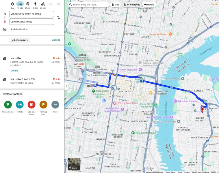 Philadelphia regional transit access
