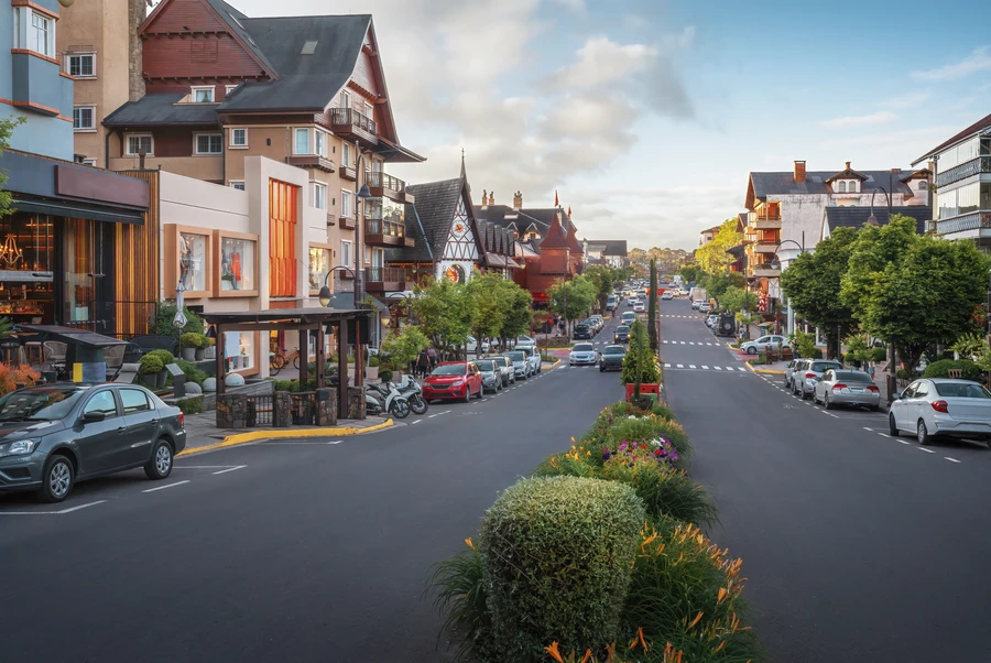 Granite Falls town setting with South Fork Stillaguamish River and Cascade foothills backdrop