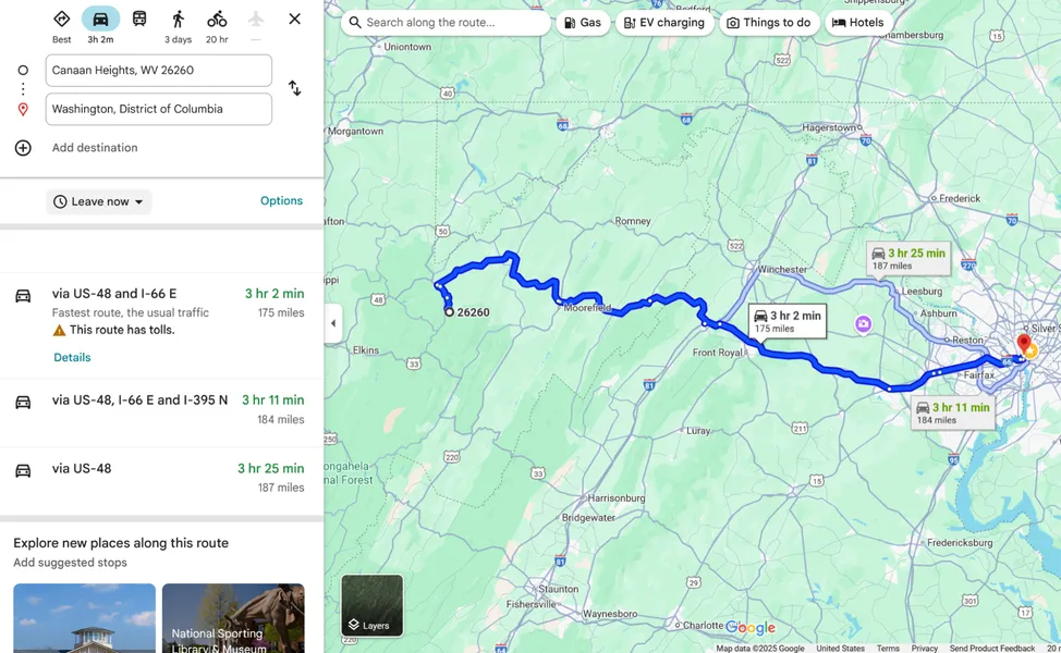 Canaan Valley WV mountain access